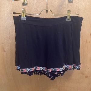Navy Pom Pom shorts